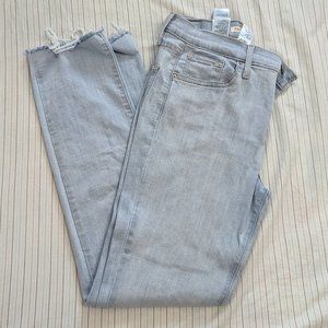 Levi's High-Rise Straight (724) in Acid Wash